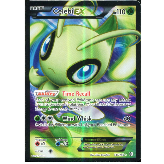 POKEMON TCG - CELEBI EX 141/149 BOUNDRIES CROSSED FULL ART