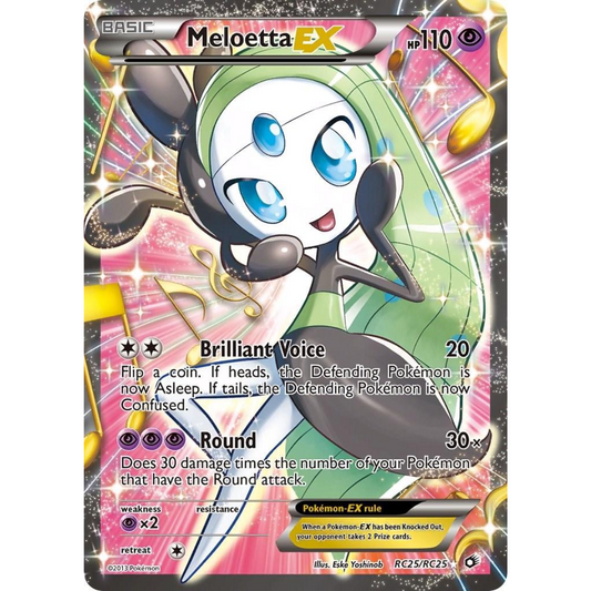 POKEMON TCG - MELOETTA EX RC25/RC25 LEGENDARY COLLECTION RADIANT COLLECTION LP
