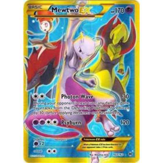 POKEMON TCG - MEWTWO EX 163/162 XY BREAKTHROUGH SECRET RARE MP