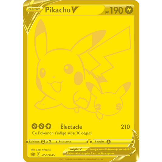 POKEMON TCG - PIKACHU V SWSH145 CELEBRATIONS UPC SEALED PROMO