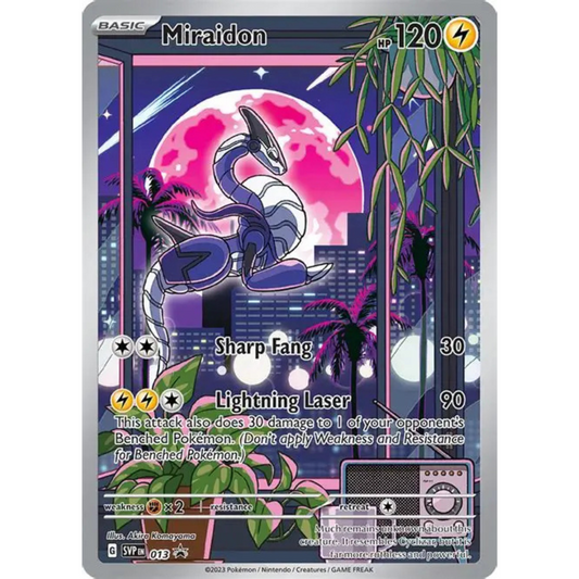 POKEMON TCG - MIRAIDON 013 SVP PROMO ILLUSTRATION RARE