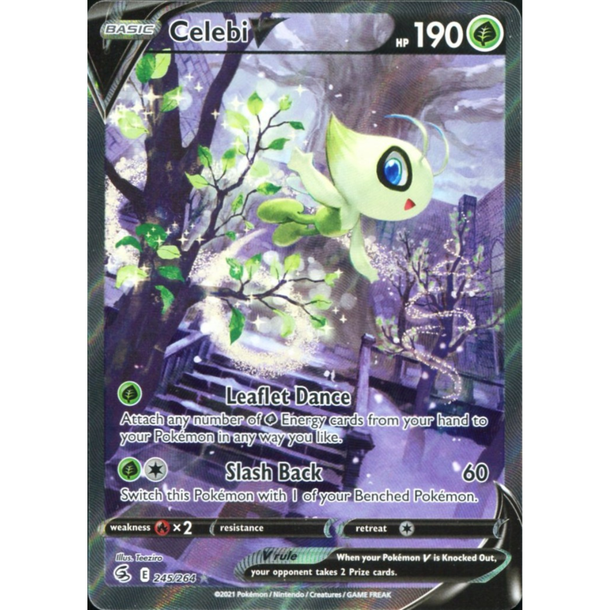 POKEMON TCG - CELEBI V 245/264 FUSION STRIKE ALTERNATE ART