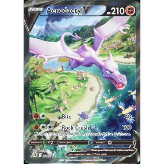 POKEMON TCG - AERODACTYL V 180/196 LOST ORIGIN ALTERNATE ART