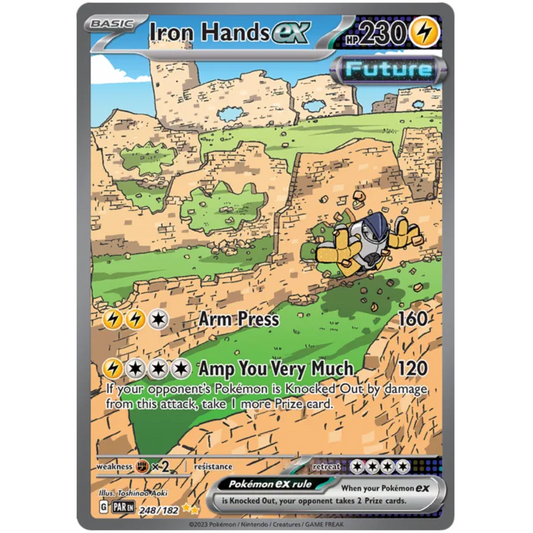 POKEMON TCG - IRON HANDS EX 248/182 PARADOX RIFT SPECIAL ILLUTRATION RARE