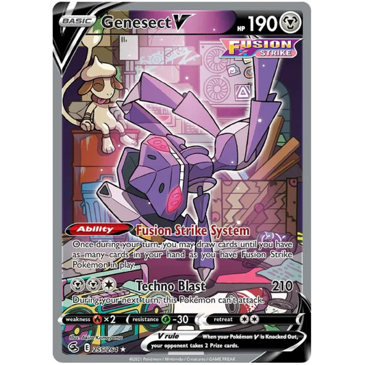 POKEMON TCG - GENESECT V 255/264 FUSION STRIKE ALTERNATE ART