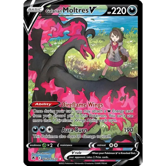 POKEMON TCG - GALARIAN MOLTRES V TG20/TG30 ASTRAL RADIANCE TRAINER GALLERY