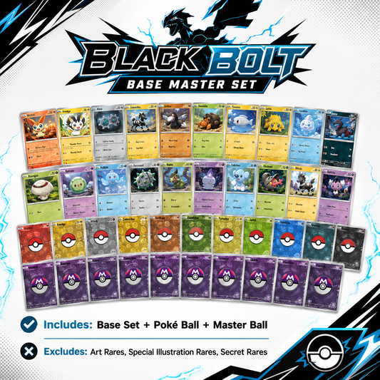 BLACK BOLT BASE MASTER SET - MISSING CARDS - PRICE FACTORED IN