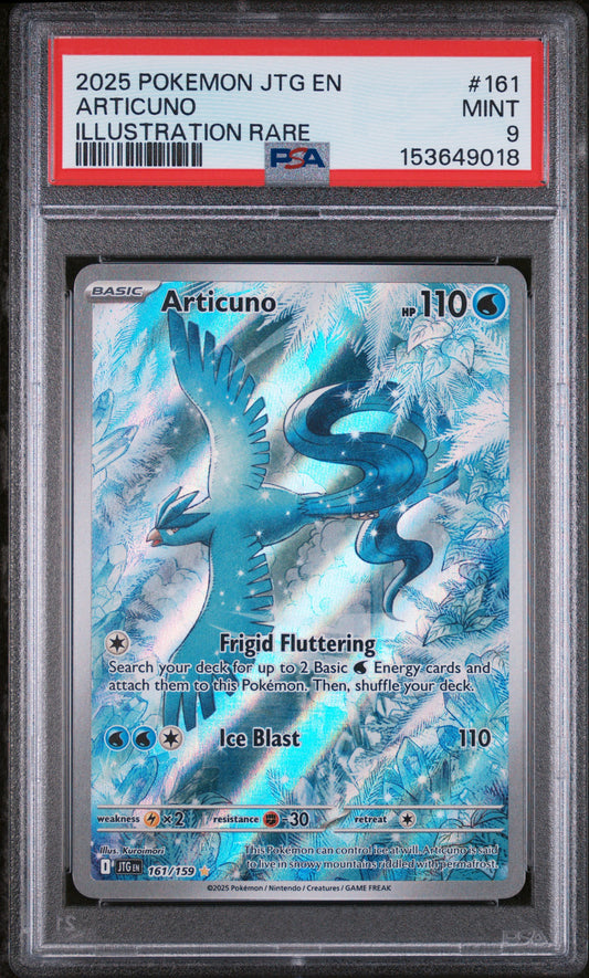 ARTICUNO 161/159 PSA 9 ILLUSTRATION RARE JOURNEY TOGETHER POKEMON