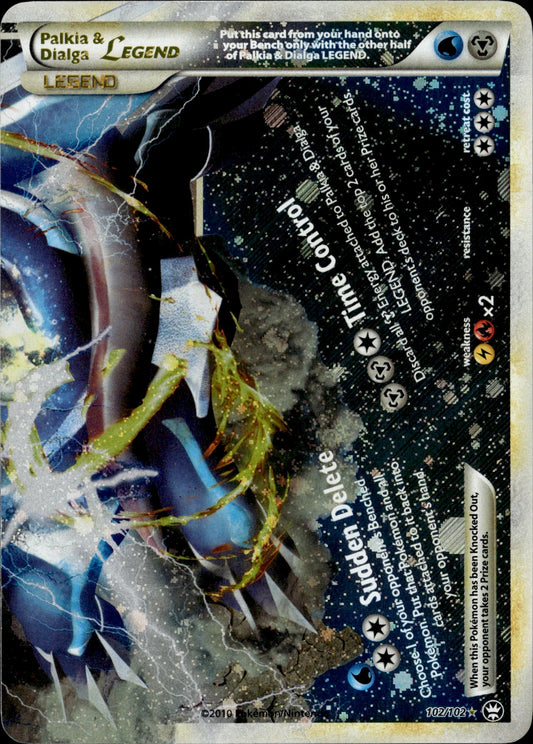 POKEMON TCG - PALKIA & DIALGA LEGEND BOTTOM 102/102 HG SS TRIUMPHANT