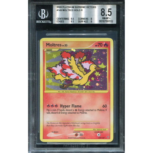 POKEMON TCG - MOLTRES 149/147 BGS 8.5 SUPREME VICTORS HOLO