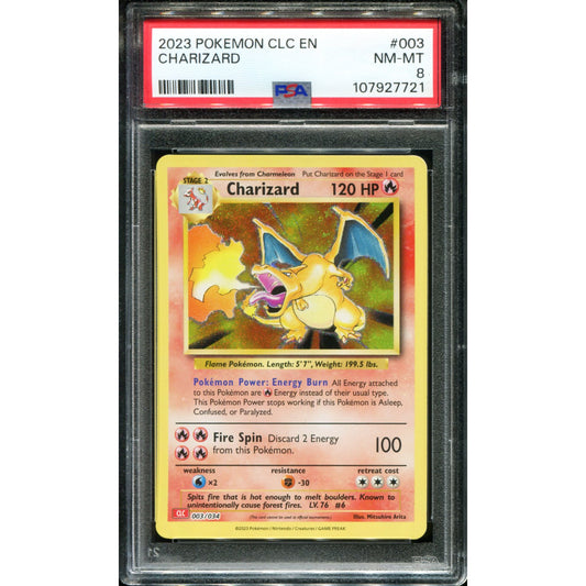 POKEMON TCG - CHARIZARD 003/034 POKEMON PSA 8 CLASSIC COLLECTION