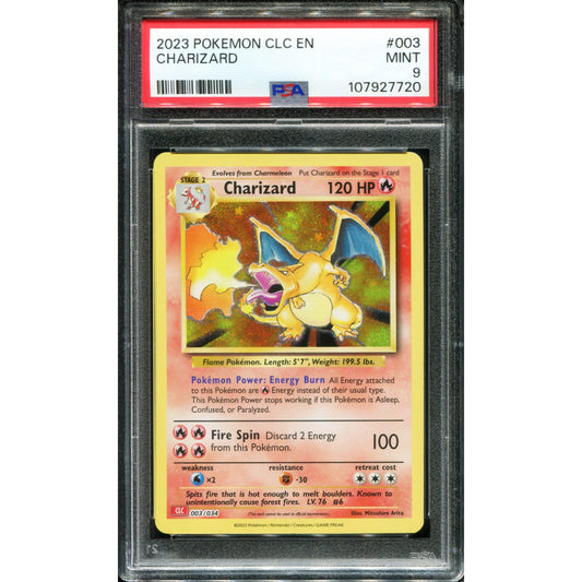 POKEMON TCG - CHARIZARD 003/034 POKEMON PSA 9 CLASSIC COLLECTION