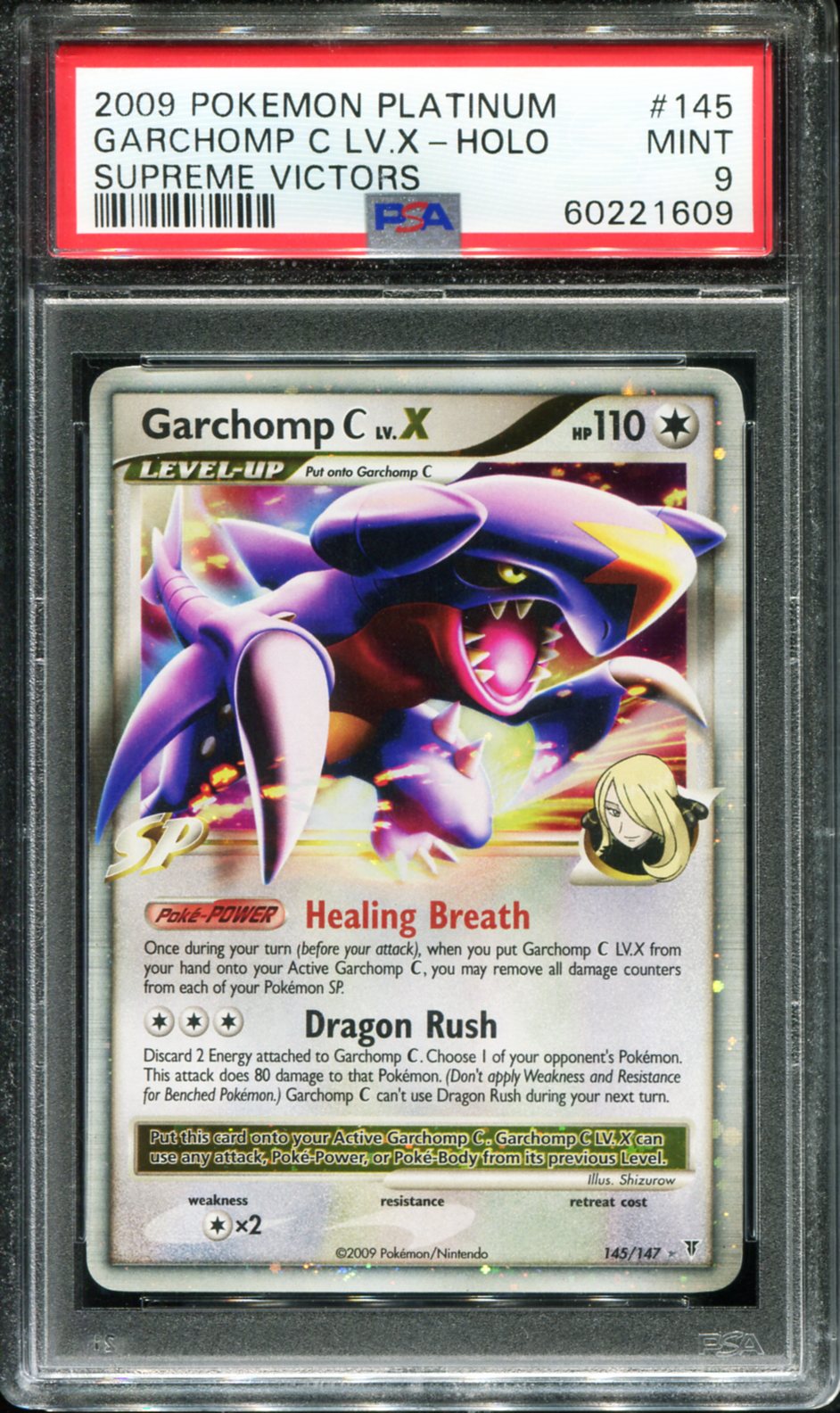 POKEMON TCG - GARCHOMP LV.X 145/147 POKEMON PSA 9 SUPREME VICTORS HOLO