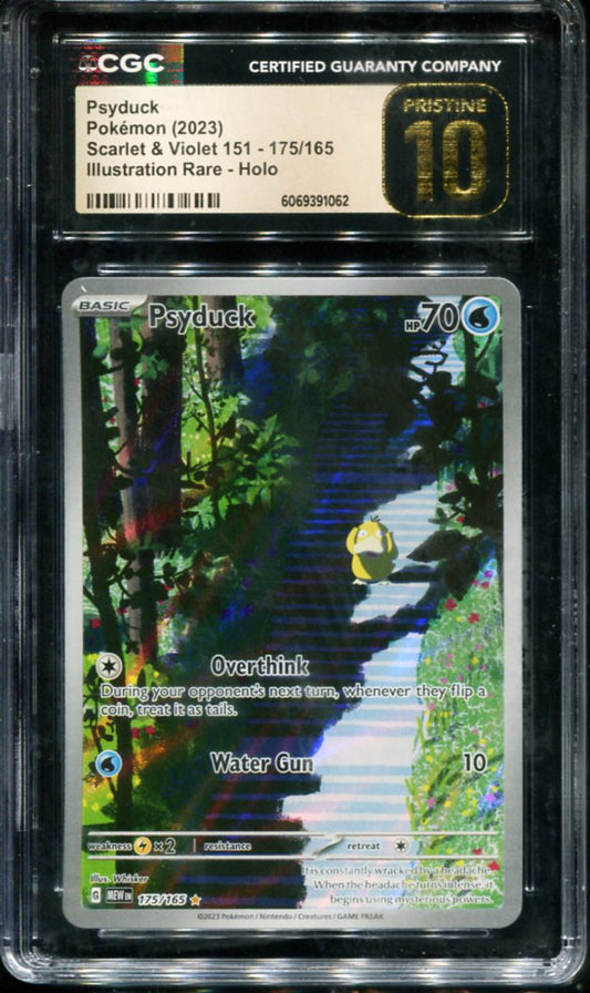 POKEMON TCG - PSYDUCK 175/165 CGC 10 151 ILLUSTRATION RARE