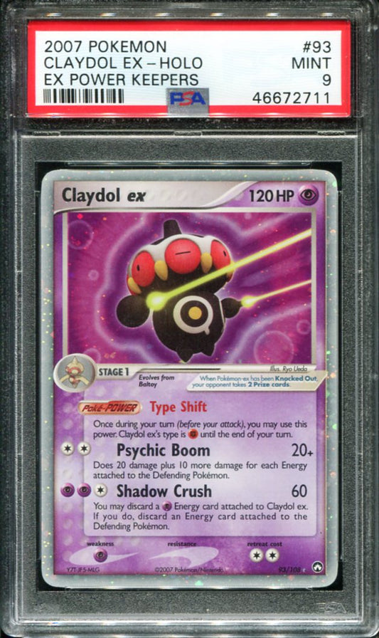 POKEMON TCG - CLAYDOL EX 93/108 PSA 9 EX POWER KEEPERS HOLO