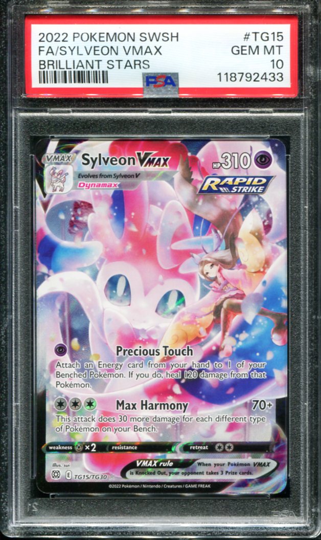 POKEMON TCG - SYLVEON VMAX TG15/TG30 PSA 10 BRILLIANT STARTS