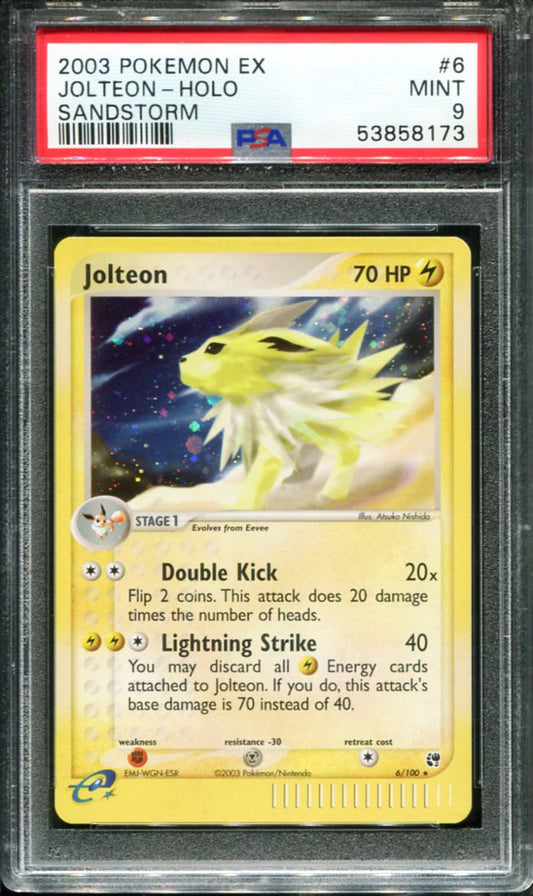 POKEMON TCG - JOLTEON 6/100 SANSTORM HOLO RARE