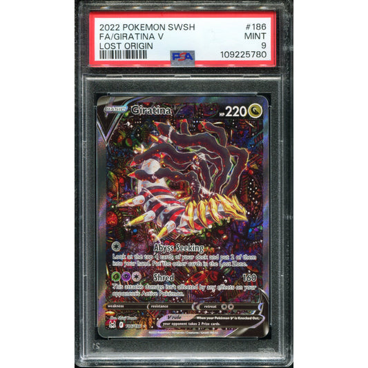 POKEMON TCG - GIRATINA V 186/196 POKEMON PSA 9 LOST ORIGIN ALTERNATE ART