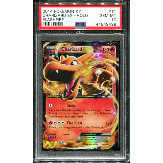 POKEMON TCG - CHARIZARD 11/106 PSA 10 XY FLASHFIRE HOLO