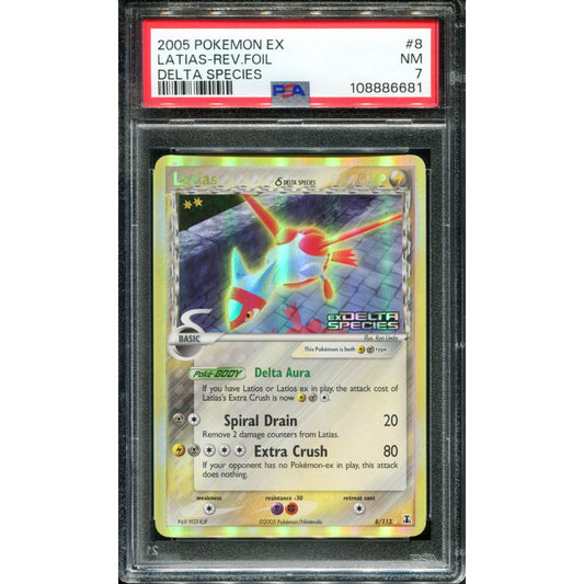 POKEMON TCG - LATIAS 8/113 PSA 7 DELTA SPECIES REVERSE HOLO