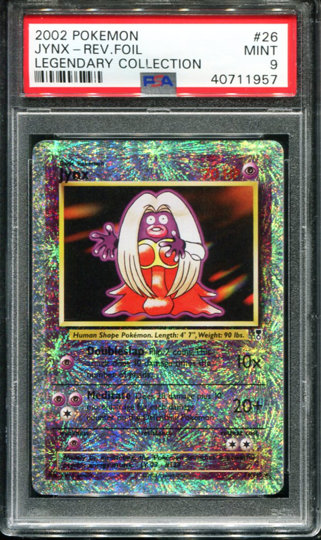POKEMON TCG - JYNX 26/110 PSA 9 LEGENDARY COLLECTION REVERSE HOLO