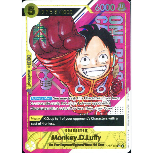 ONE PIECE TCG - Monkey.D.Luffy [Serial Rare] – OP07-109