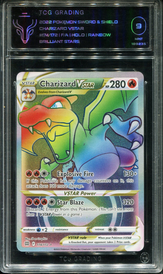 POKEMON TCG - CHARIZARD VSTAR 174/172 TCG 9 BRILLIANT STARS SECRET RARE
