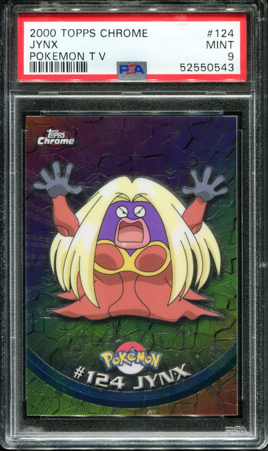 POKEMON TCG - JYNX 124 PSA 9 TOPPS CHROME POKEMON T.V.