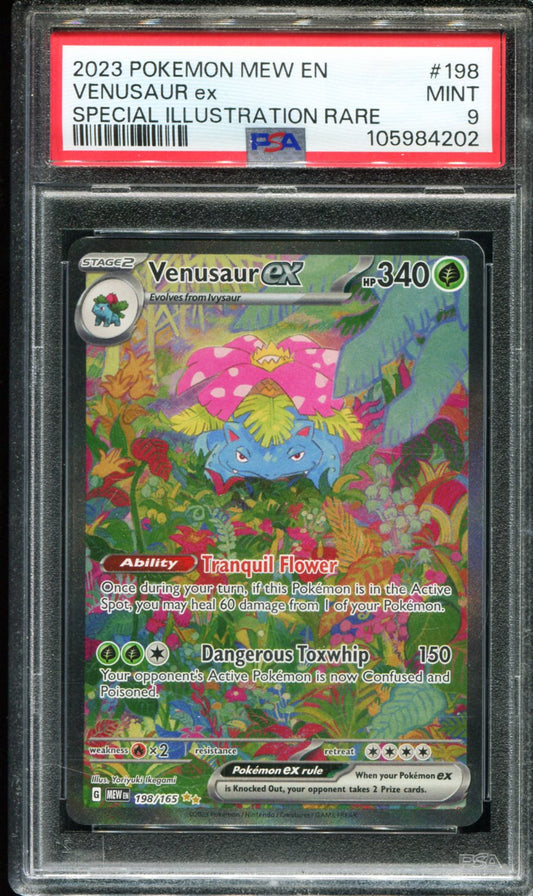POKEMON TCG - VENUSAUR EX 198/165 POKEMON PSA 9 151 SPECIAL ILLUSTRATION RARE