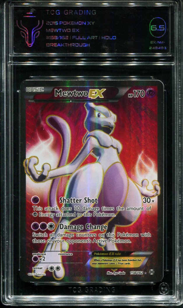 MEWTWO EX 158/162 TCG 6.5 POKEMON XY BREAKTHROUGH FULL ART