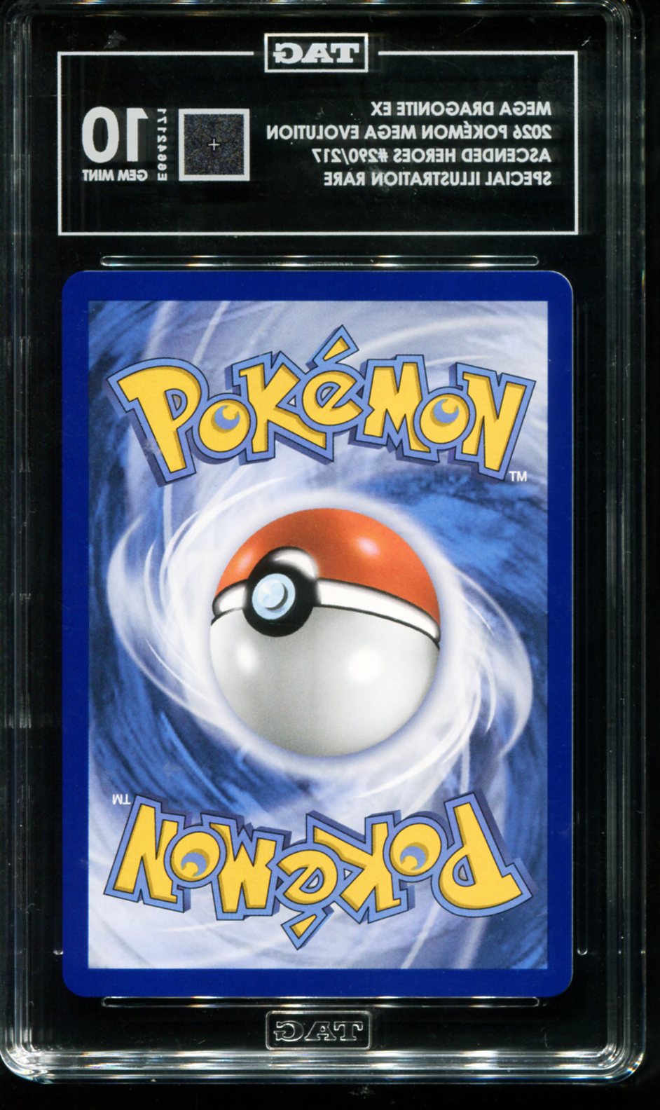 MEGA DRAGONITE EX 290/217 TAG 10 (RANK 8) POKEMON ASCENDED HEROES SPECIAL ILLUSTRAION RARE