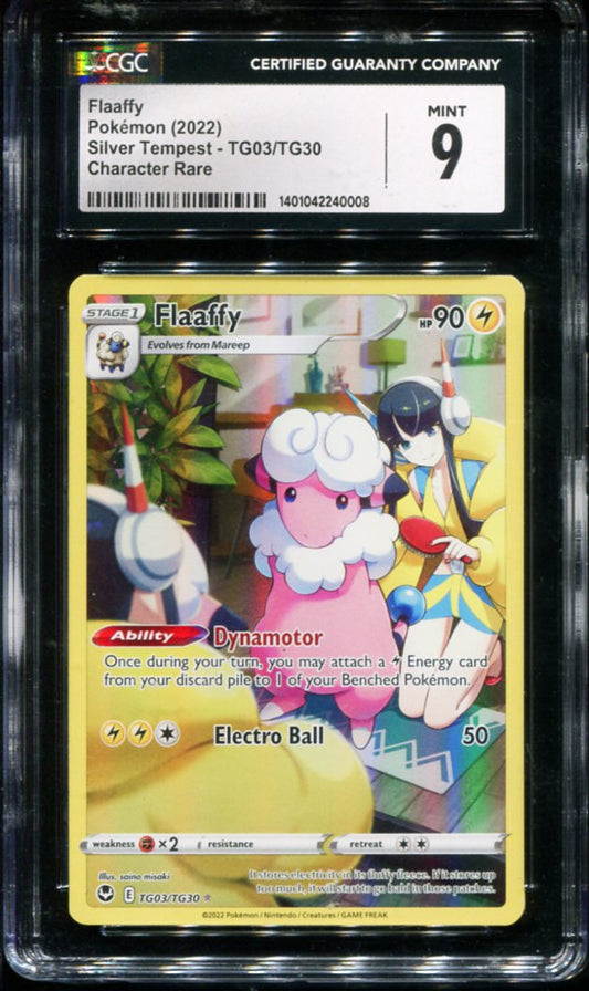 POKEMON TCG - FLAFFY TG03/TG30 POKEMON CGC 9 SILVER TEMPEST TRAINER GALLERY