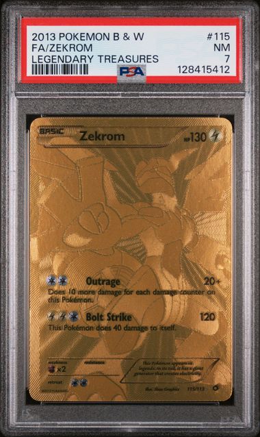 POKEMON TCG - ZEKROM 115/113 POKEMON PSA 7 B&W LEGENDARY TREASURES