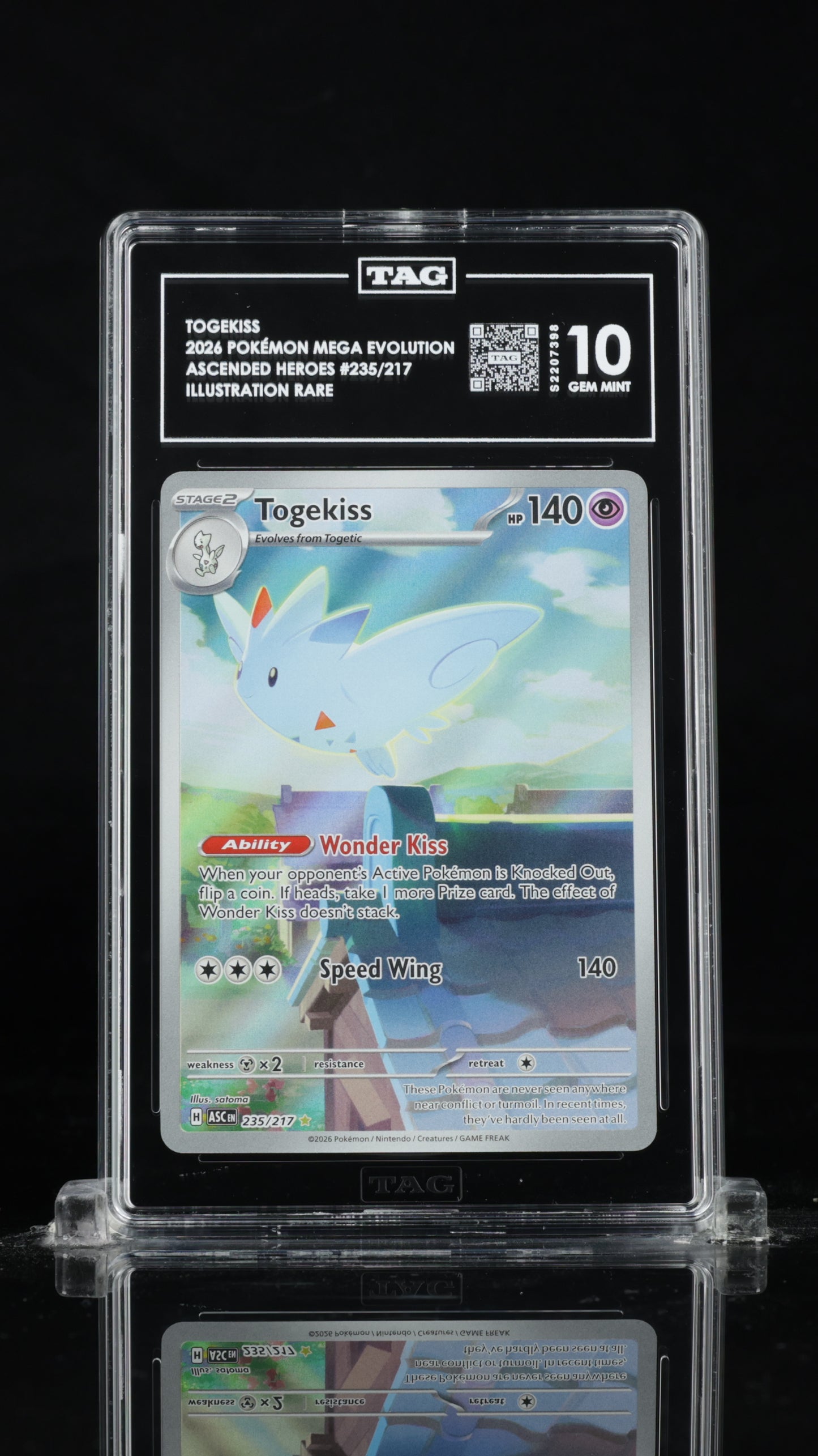 POKEMON TCG - TOGEKISS 235/217 TAG 10 ILLUSTRATION RARE ASCENDED HEROES POKEMON