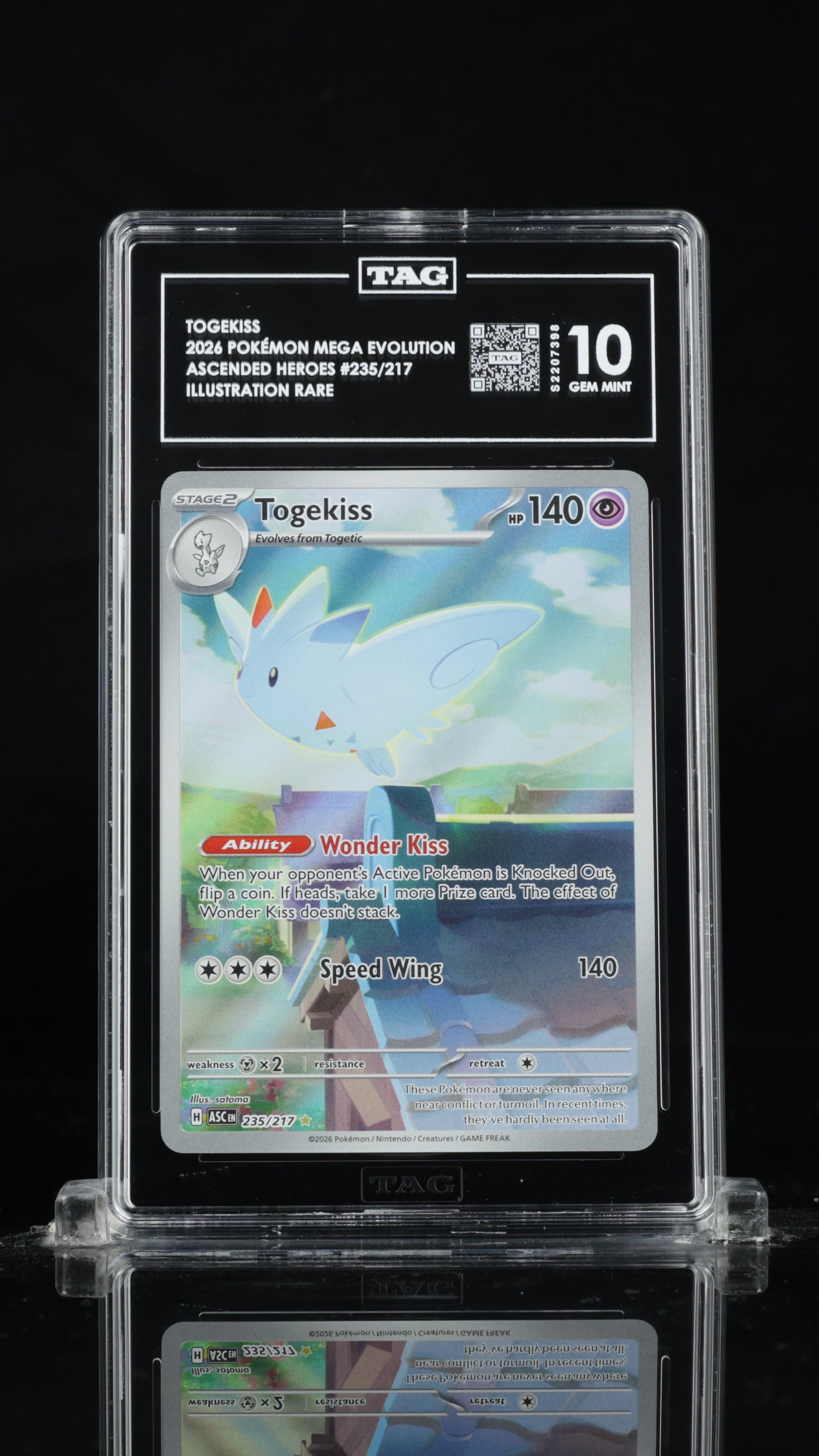 POKEMON TCG - TOGEKISS 235/217 TAG 10 ILLUSTRATION RARE ASCENDED HEROES POKEMON