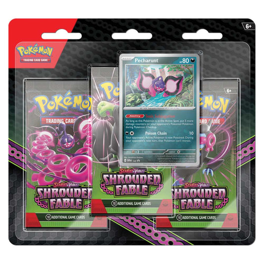 POKEMON TCG - Scarlet & Violet - Shrouded Fable 3-Pack Blister