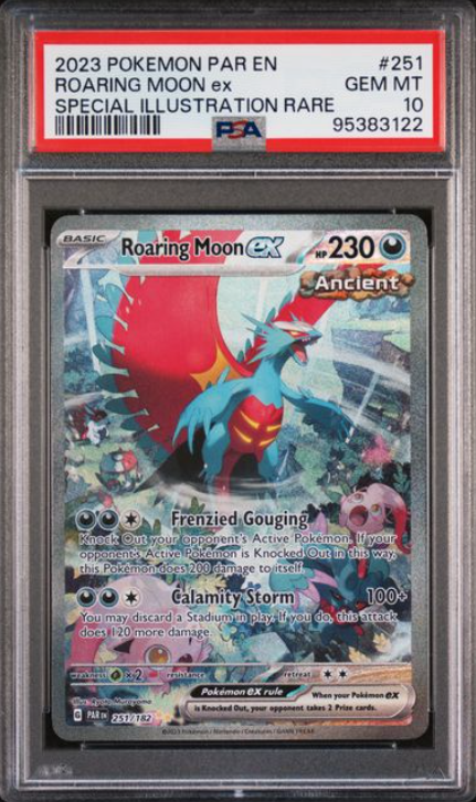 POKEMON TCG - ROARING MOON EX 251/182 POKEMON PSA 10 PARADOX RIFT SPECIAL ILLUSTRATION RARE