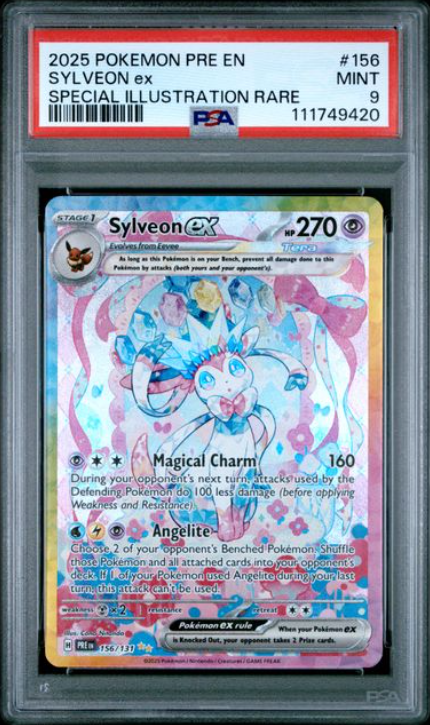 POKEMON TCG - SYLVEON EX 156/131 PRISMATIC EVOLUTION SPECIAL ILLUSTRATION RARE