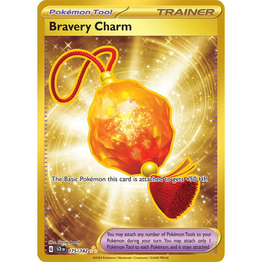 POKEMON TCG - BRAVERY CHARM 175/142 STELLAR CROWN SECRET RARE