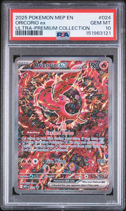 POKEMON TCG - ORICORIO EX 024 PSA 10 ULTRA PREMIUM COLLECTION POKEMON
