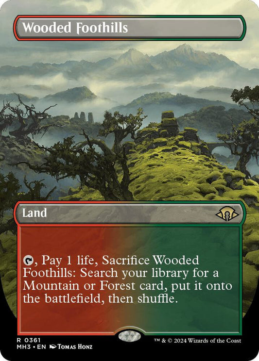 MAGIC THE GATHERING - WOODED FOOTHILLS - MODERN HORIZONS 3 - BORDERLESS