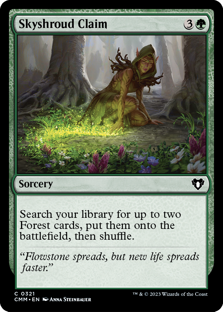 MAGIC: THE GATHERING  - Skyshroud Claim (CMM-321) - Commander Masters
