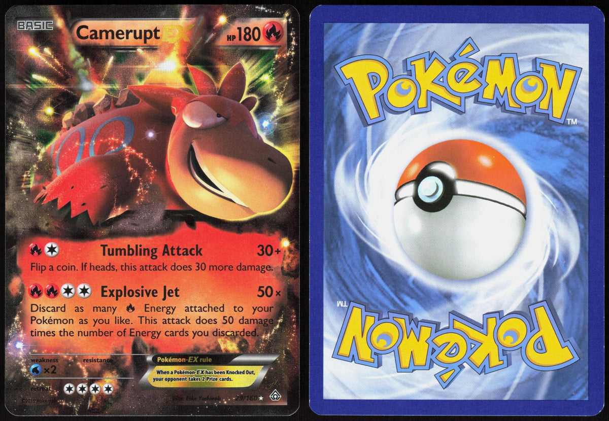 CAMERUPT EX 29/160 PRIMAL CLASH POKEMON ULTRA RARE HOLO NM