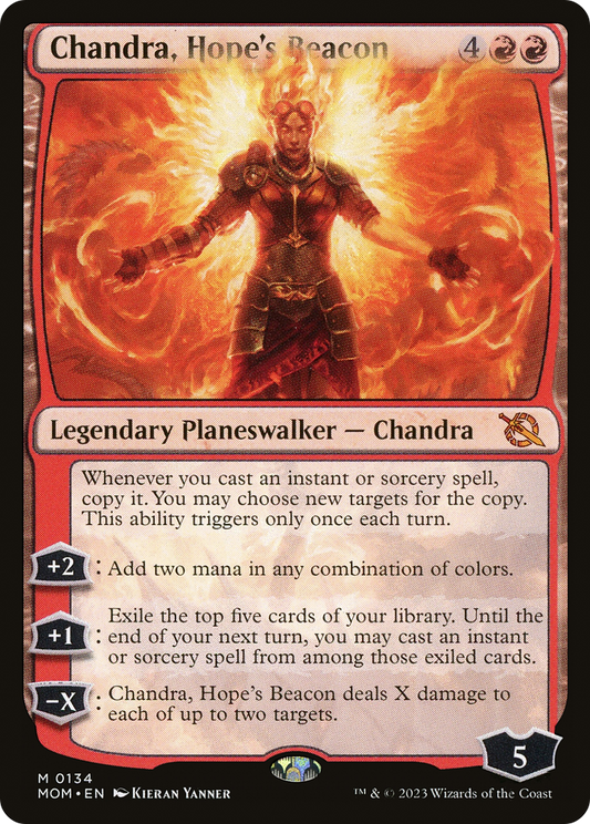 MAGIC: THE GATHERING  - Chandra, Hope's Beacon (MOM-134) - March of the Machine