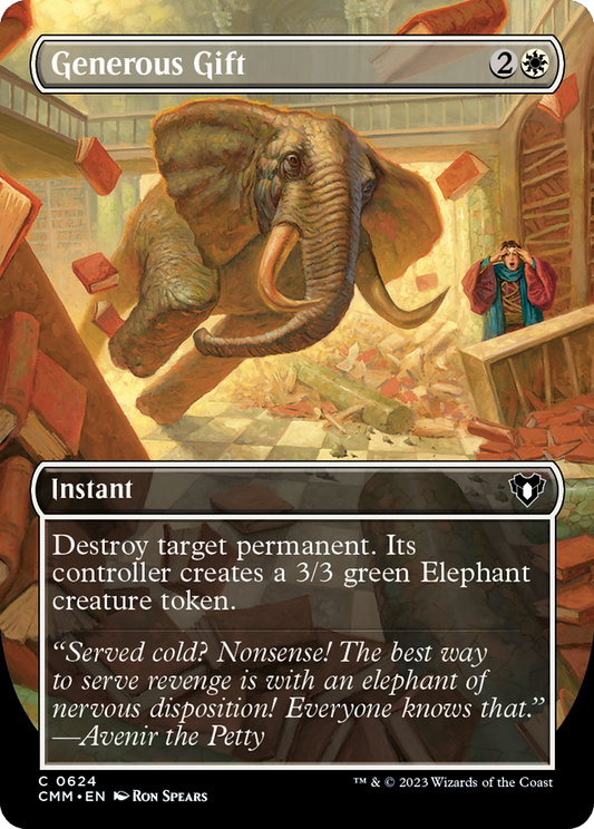 MAGIC: THE GATHERING  - Generous Gift (Borderless) (CMM-624) - Commander Masters