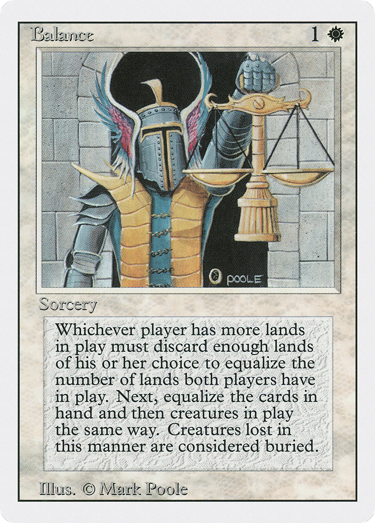 MAGIC: THE GATHERING  - Balance (3ED-003) - Revised Edition