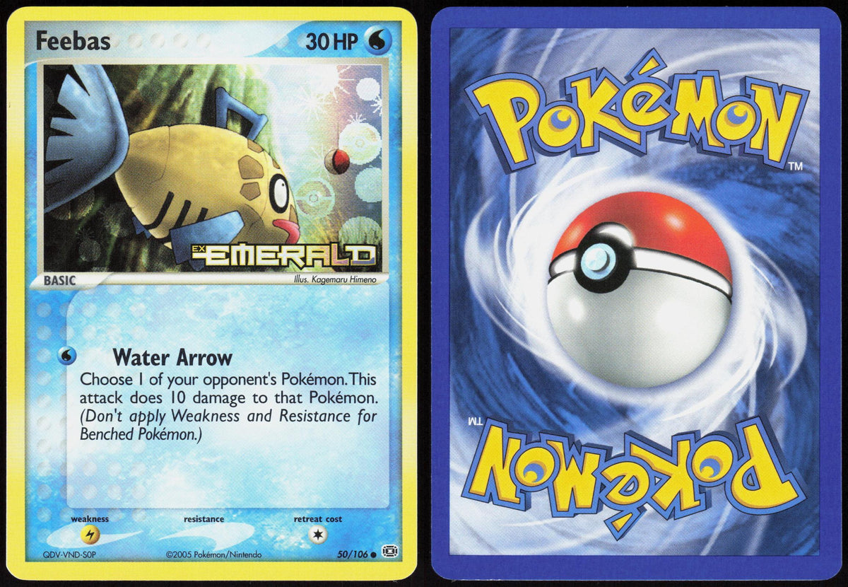 FEEBAS 50/106 EMERALD POKEMON COMMON REVERSE HOLO LP