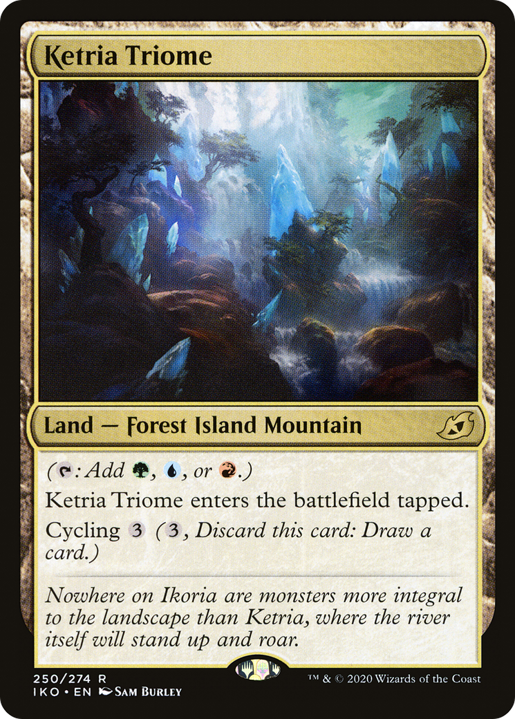 MAGIC: THE GATHERING  - Ketria Triome (IKO-250) - Ikoria: Lair of Behemoths Foil