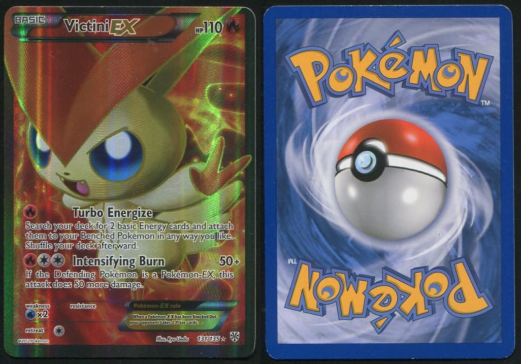VICTINI EX 131/135 PLASMA STORM POKEMON ULTRA RARE LP