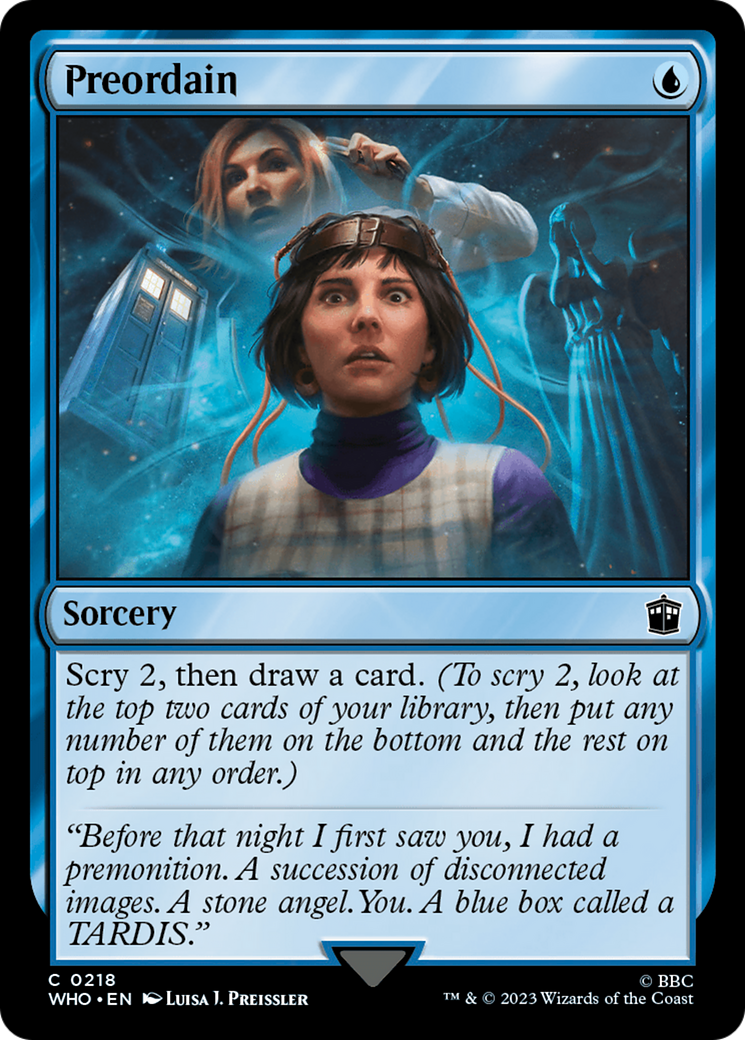 MAGIC: THE GATHERING  - Preordain (WHO-218) - Doctor Who